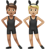 People with Bunny Ears: Medium Skin Tone, Medium-Light Skin Tone, the design in this release
