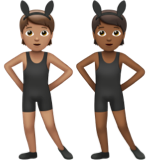 People with Bunny Ears: Medium Skin Tone, Medium-Dark Skin Tone, the design in this release