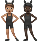 People with Bunny Ears: Medium Skin Tone, Dark Skin Tone, the design in this release