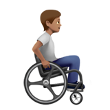 Person in Manual Wheelchair Facing Right: Medium Skin Tone, the design in this release