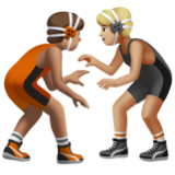 People Wrestling: Medium Skin Tone, Medium-Light Skin Tone, the design in this release