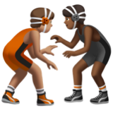 People Wrestling: Medium Skin Tone, Medium-Dark Skin Tone, the design in this release