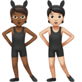People with Bunny Ears: Medium-Dark Skin Tone, Light Skin Tone, the design in this release