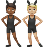 People with Bunny Ears: Medium-Dark Skin Tone, Medium-Light Skin Tone, the design in this release