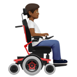 Person in Motorized Wheelchair Facing Right: Medium-Dark Skin Tone, the design in this release