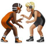 People Wrestling: Medium-Dark Skin Tone, Medium-Light Skin Tone, the design in this release
