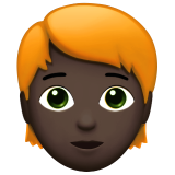 Person: Dark Skin Tone, Red Hair, the design in this release