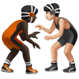 People Wrestling: Dark Skin Tone, Light Skin Tone, the design in this release