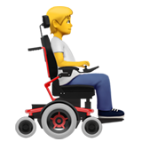 Person in Motorized Wheelchair Facing Right, the design in this release