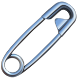 safety pin as rendered by Apple