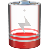 low battery as rendered by Apple