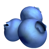 blueberries as rendered by Apple