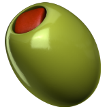 olive as rendered by Apple