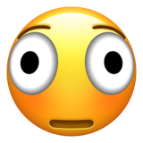 distorted face as rendered by Apple