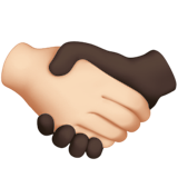 Handshake: Light Skin Tone, Dark Skin Tone, the design in this release