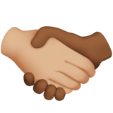 Handshake: Medium-Light Skin Tone, Medium-Dark Skin Tone, the design in this release