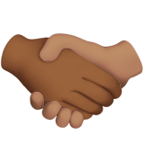 Handshake: Medium-Dark Skin Tone, Medium Skin Tone, the design in this release