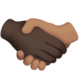 Handshake: Dark Skin Tone, Medium Skin Tone, the design in this release