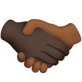 Handshake: Dark Skin Tone, Medium-Dark Skin Tone, the design in this release