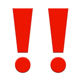 double exclamation mark as rendered by Apple