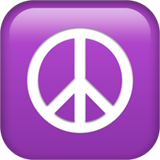 peace symbol as rendered by Apple
