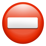no entry as rendered by Apple