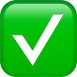 check mark button as rendered by Apple