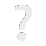 white question mark as rendered by Apple