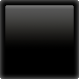 black large square as rendered by Apple