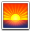 Sunrise as drawn by Apple in iOS 4.0