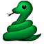뱀 as drawn by Apple in iOS 4.0