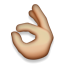 OK Hand as drawn by Apple in iOS 4.0