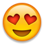 Smiling Face with Heart-Eyes, the design in this release