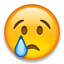 Crying Face as drawn by Apple in iOS 4.0