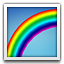 Rainbow as drawn by Apple in iOS 5.0