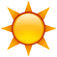 Sun as drawn by Apple in iOS 5.0