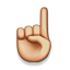 Index Pointing up as drawn by Apple in iOS 5.0