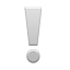 White Exclamation Mark, the design in this release