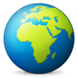 Globe Showing Europe-Africa, the design in this release