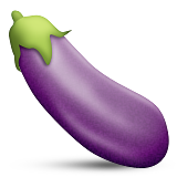 Eggplant as drawn by Apple in iOS 5.1