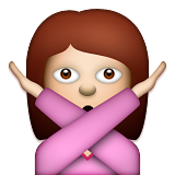 Person Gesturing NO, the design in this release