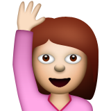 Person Raising Hand, the design in this release