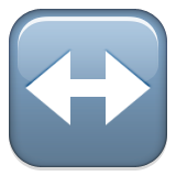 Left-Right Arrow as drawn by Apple in iOS 5.1