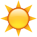 Sun as drawn by Apple in iOS 5.1