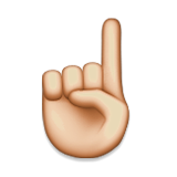 Index Pointing up as drawn by Apple in iOS 5.1