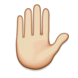 Raised Hand, the previous design