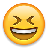 Grinning Squinting Face, the previous design