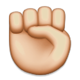 Raised Fist, the previous design