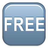 FREE Button as drawn by Apple in iOS 8.3