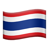 Flag: Thailand as drawn by Apple in iOS 8.3